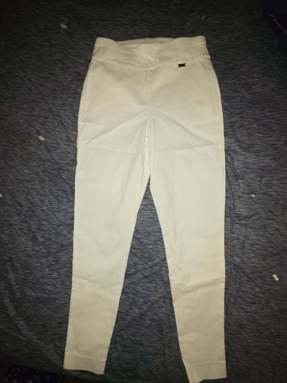 INC International Concepts Skinny Pants Size 4 White Pull-On